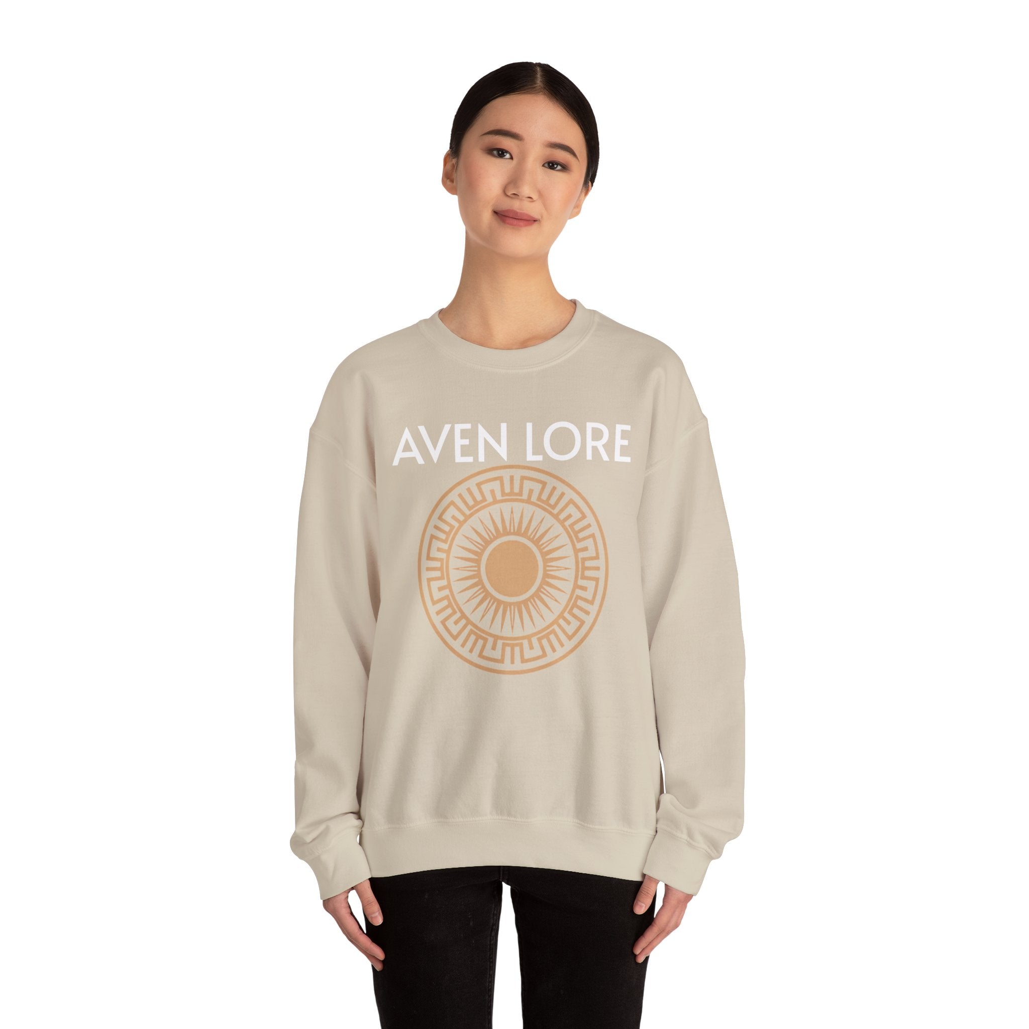 Aven Lore Sweatshirt — Mythic Sun Emblem Crewneck
