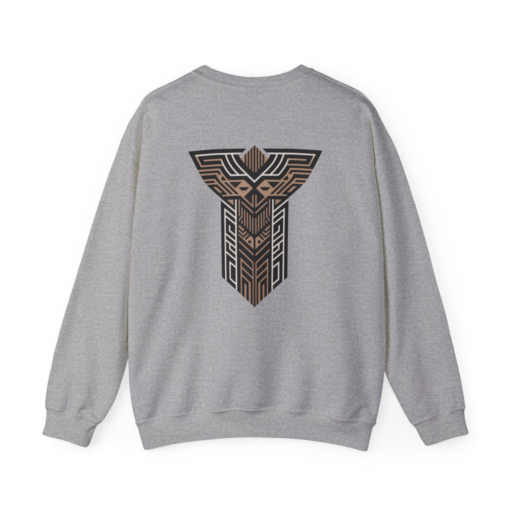 Aven Lore Crewneck Sweatshirt — Geometric Rune Emblem