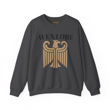 Aven Lore Crewneck Sweatshirt — Vintage Gold Eagle Graphic
