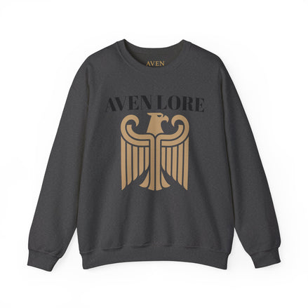 Aven Lore Crewneck Sweatshirt — Vintage Gold Eagle Graphic