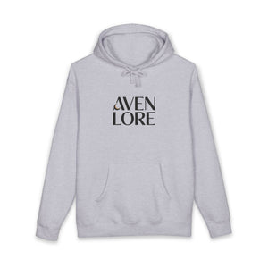 Aven Lore Hoodie — Minimalist Logo Pullover with 3D Block Back Design