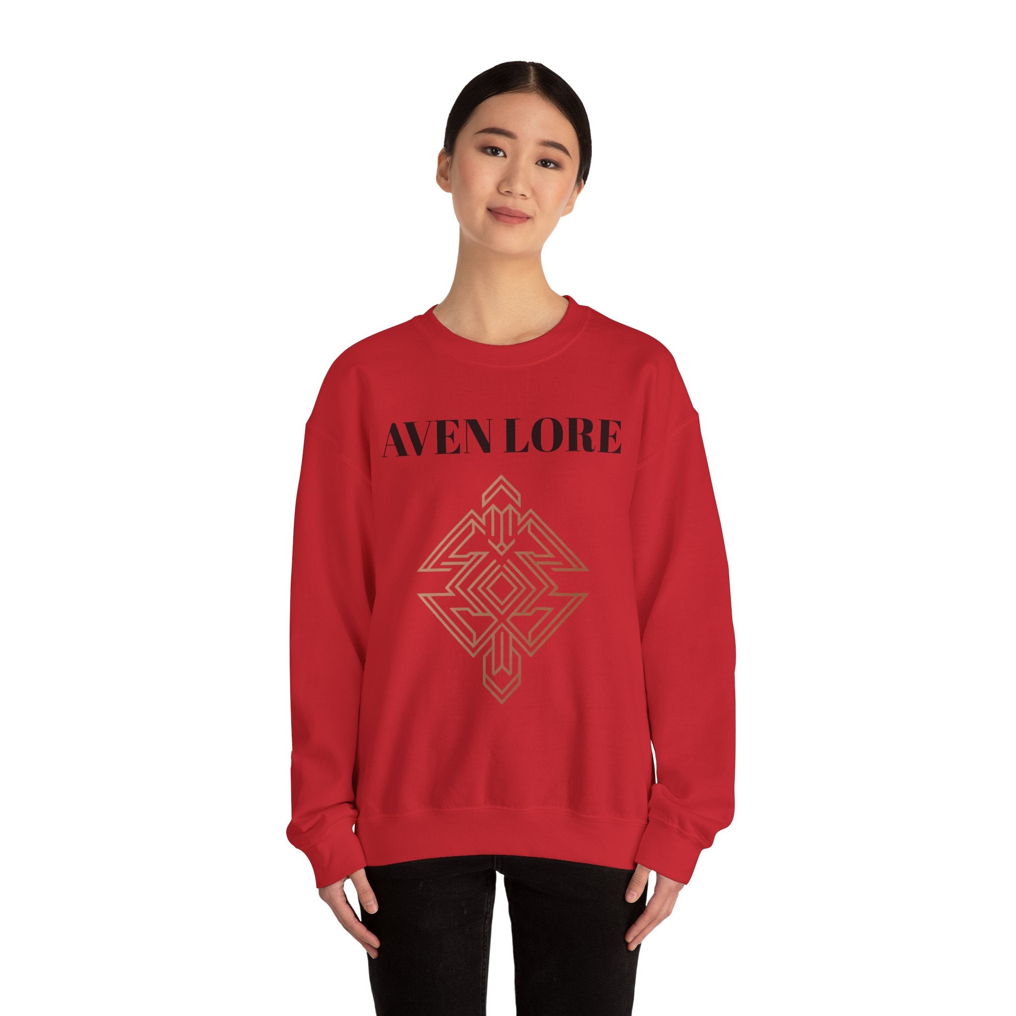 Crewneck Sweatshirt — Aven Lore Geometric Logo Pullover