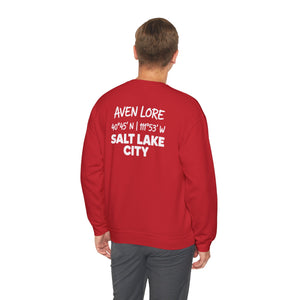 Salt Lake City Coordinates Crewneck Sweatshirt — Aven Lore