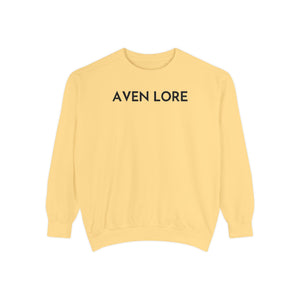 Aven Lore Sweatshirt — Minimalist Text Crewneck Pullover