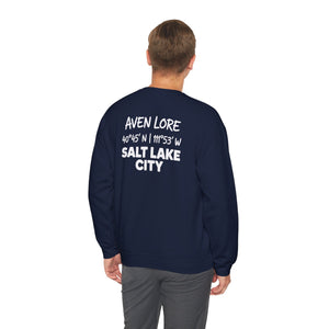 Salt Lake City Coordinates Crewneck Sweatshirt — Aven Lore