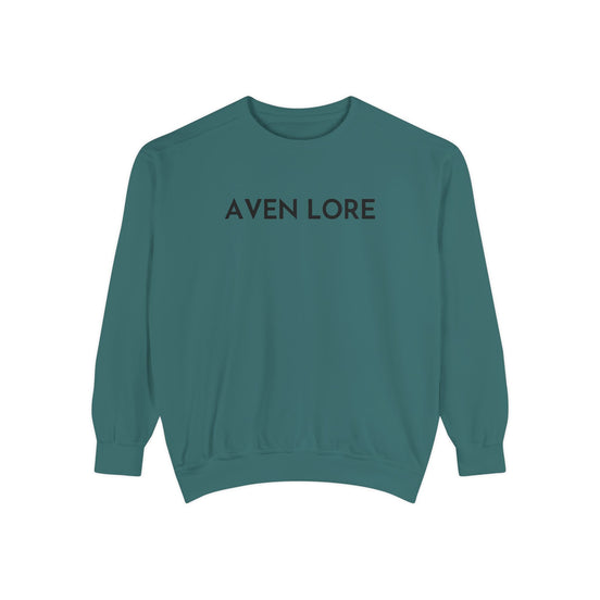 Espresso Graphic Sweatshirt — "AVEN LORE" Coffee Cup & Moka Pot Pullover