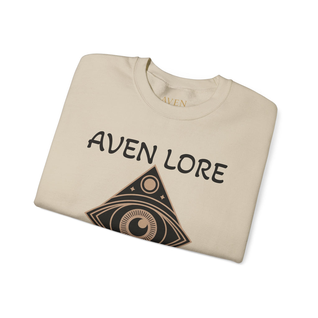 Aven Lore Crewneck Sweatshirt — Mystical Eye Graphic Pullover