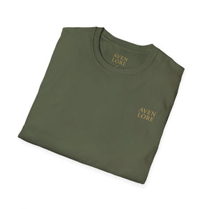 Floral Crest T-Shirt — Vintage Rose Back Print