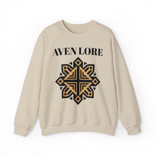 Aven Lore Crewneck Sweatshirt — Geometric Rune Emblem