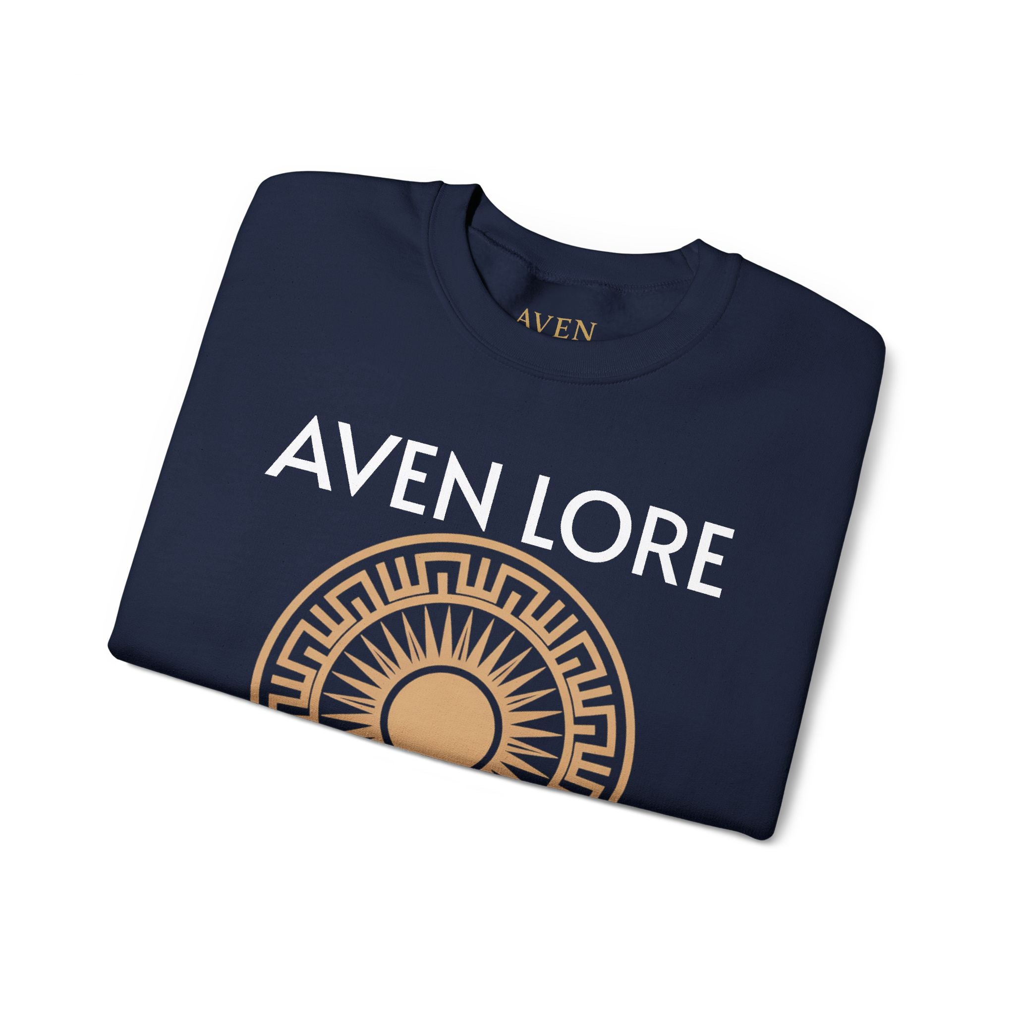 Aven Lore Sweatshirt — Mythic Sun Emblem Crewneck