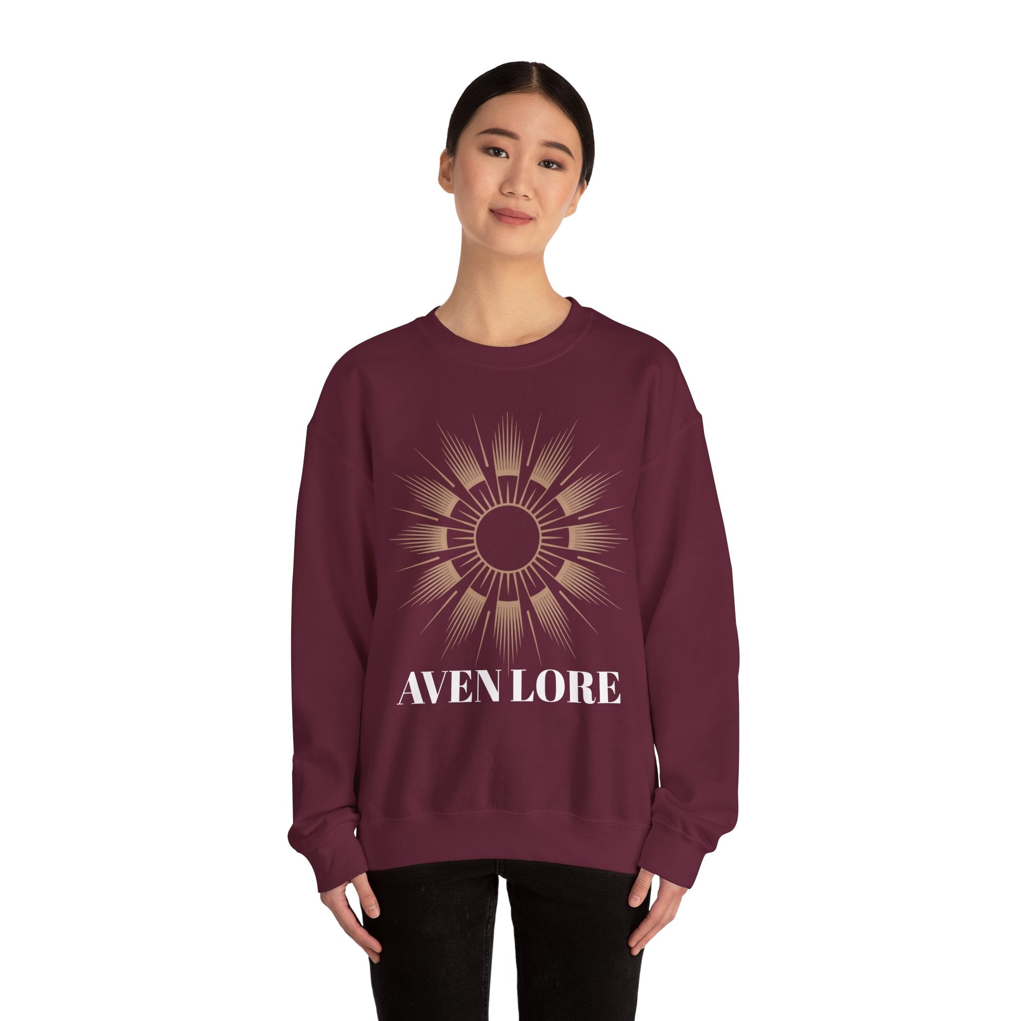 Crewneck Sweatshirt — Aven Lore Sunburst Logo Crewneck