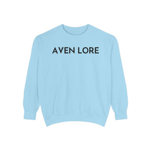 Aven Lore Sweatshirt — Vintage Red Rose Back Print Crewneck