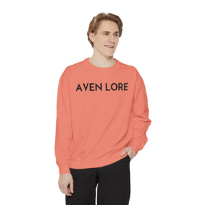 Aven Lore Sweatshirt — Vintage Red Rose Back Print Crewneck