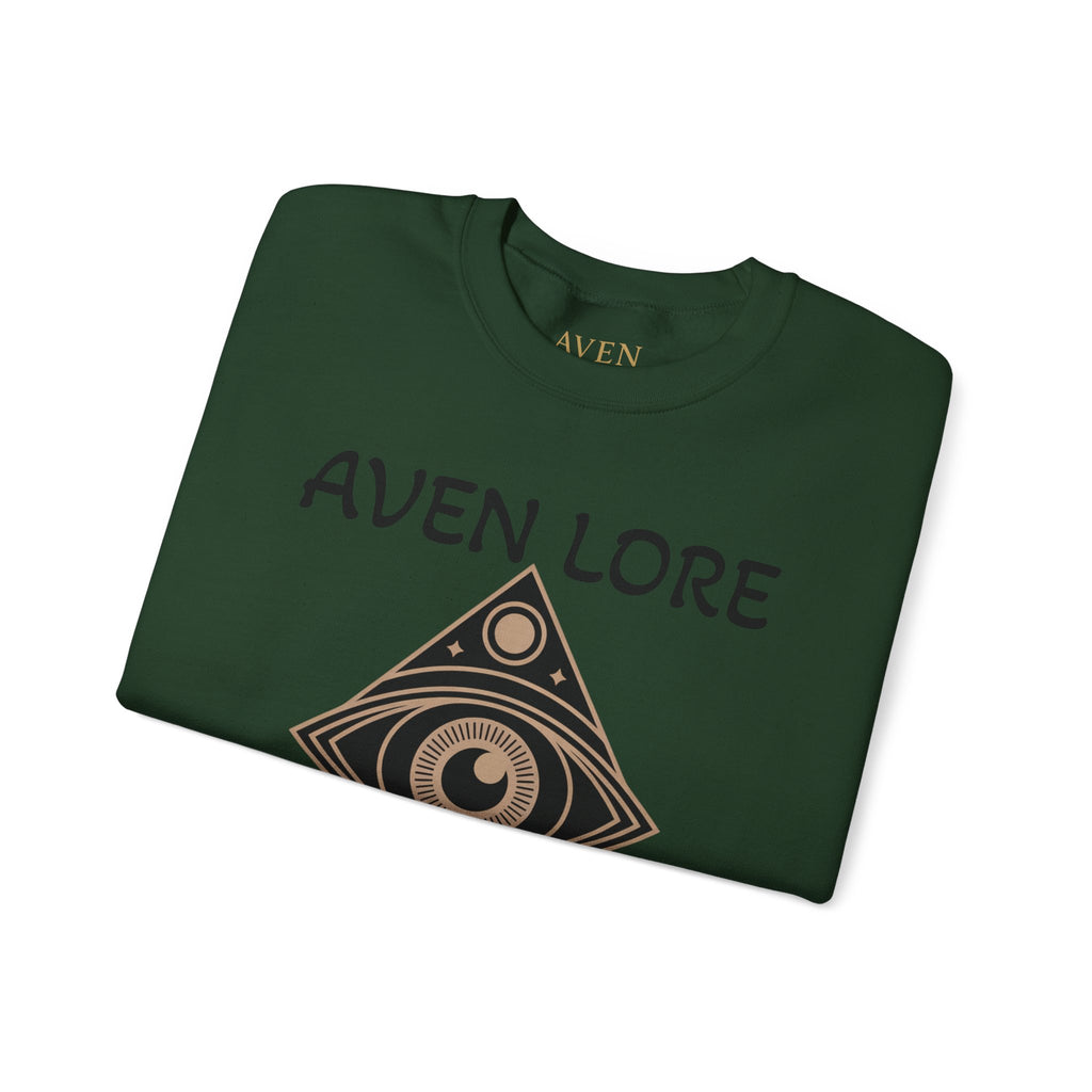 Aven Lore Crewneck Sweatshirt — Mystical Eye Graphic Pullover