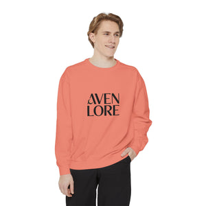 Aven Lore Sweatshirt — 'WHY NOT' Back Graphic Garment-Dyed Crewneck
