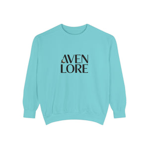Aven Lore Sweatshirt — 'WHY NOT' Back Graphic Garment-Dyed Crewneck