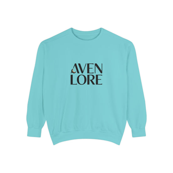 Aven Lore Sweatshirt — 'WHY NOT' Back Graphic Garment-Dyed Crewneck