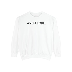 Aven Lore Sweatshirt — Minimalist Text Crewneck Pullover