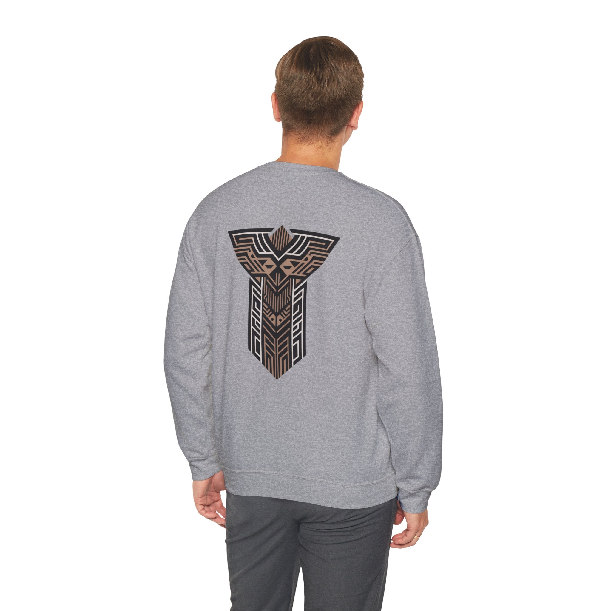 Aven Lore Crewneck Sweatshirt — Geometric Rune Emblem