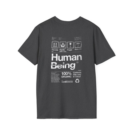 Human Being Graphic T-Shirt — 'Human Being' Organic Style Back Print