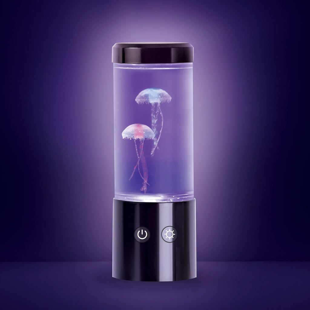 Jellyfish Night Light Lamp Motion & Multicolor Leds - Easy Mode Switching, USB Powered - 9"