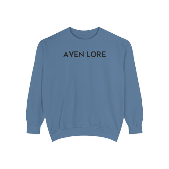Aven Lore Sweatshirt — Minimalist Text Crewneck Pullover