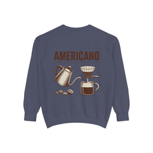 Americano Coffee Sweatshirt — 'Aven Lore' Cozy Barista Crewneck