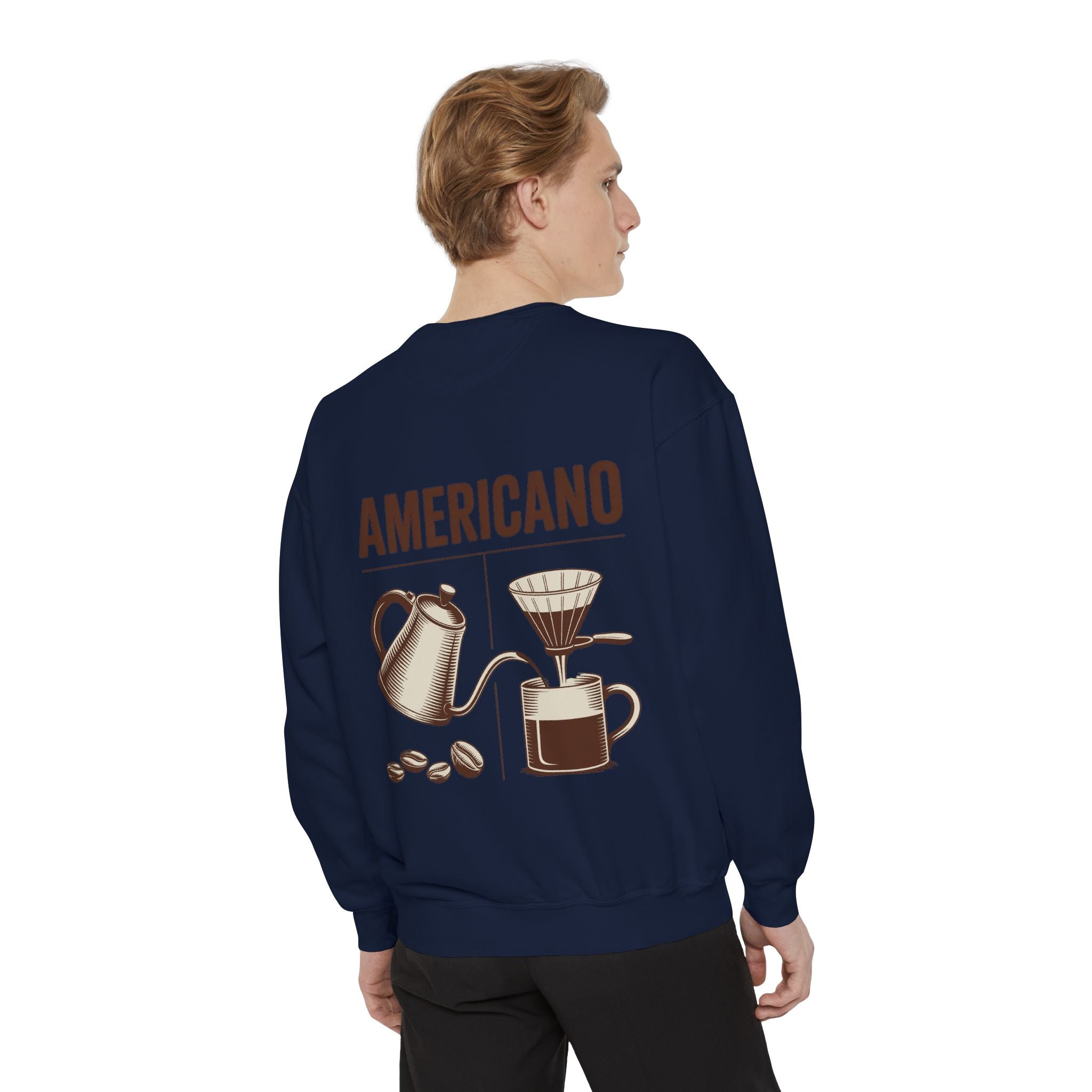 Americano Coffee Sweatshirt — 'Aven Lore' Cozy Barista Crewneck
