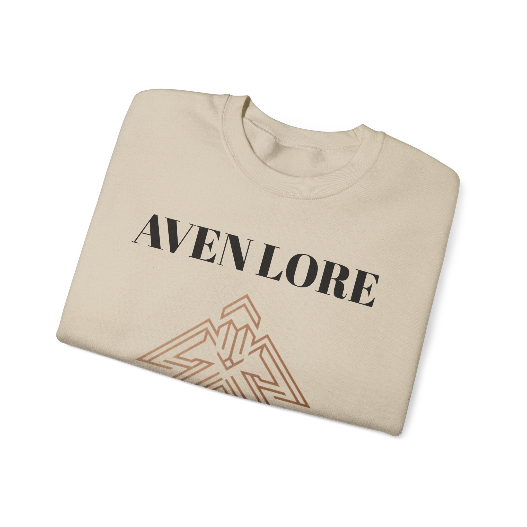 Crewneck Sweatshirt — Aven Lore Geometric Logo Pullover