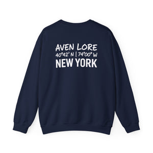 Crewneck Sweatshirt — Aven Lore New York Coordinates Crew