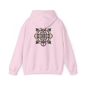 Celtic Knot Ivy Hoodie — Floral Interlace Graphic Hooded Sweatshirt