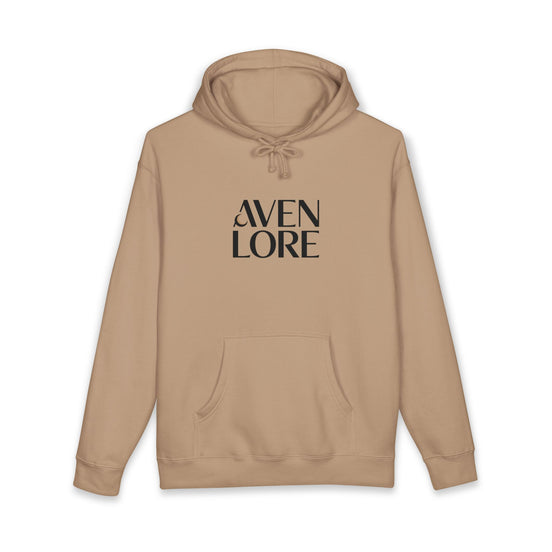 Aven Lore Hoodie — Minimalist Logo Pullover with 3D Block Back Design